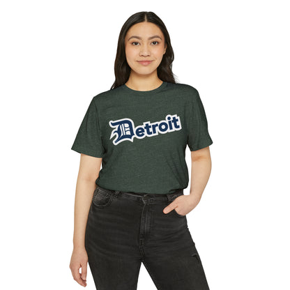 'Detroit' T-Shirt (w/ Old English 'D') | Unisex Recycled Organic