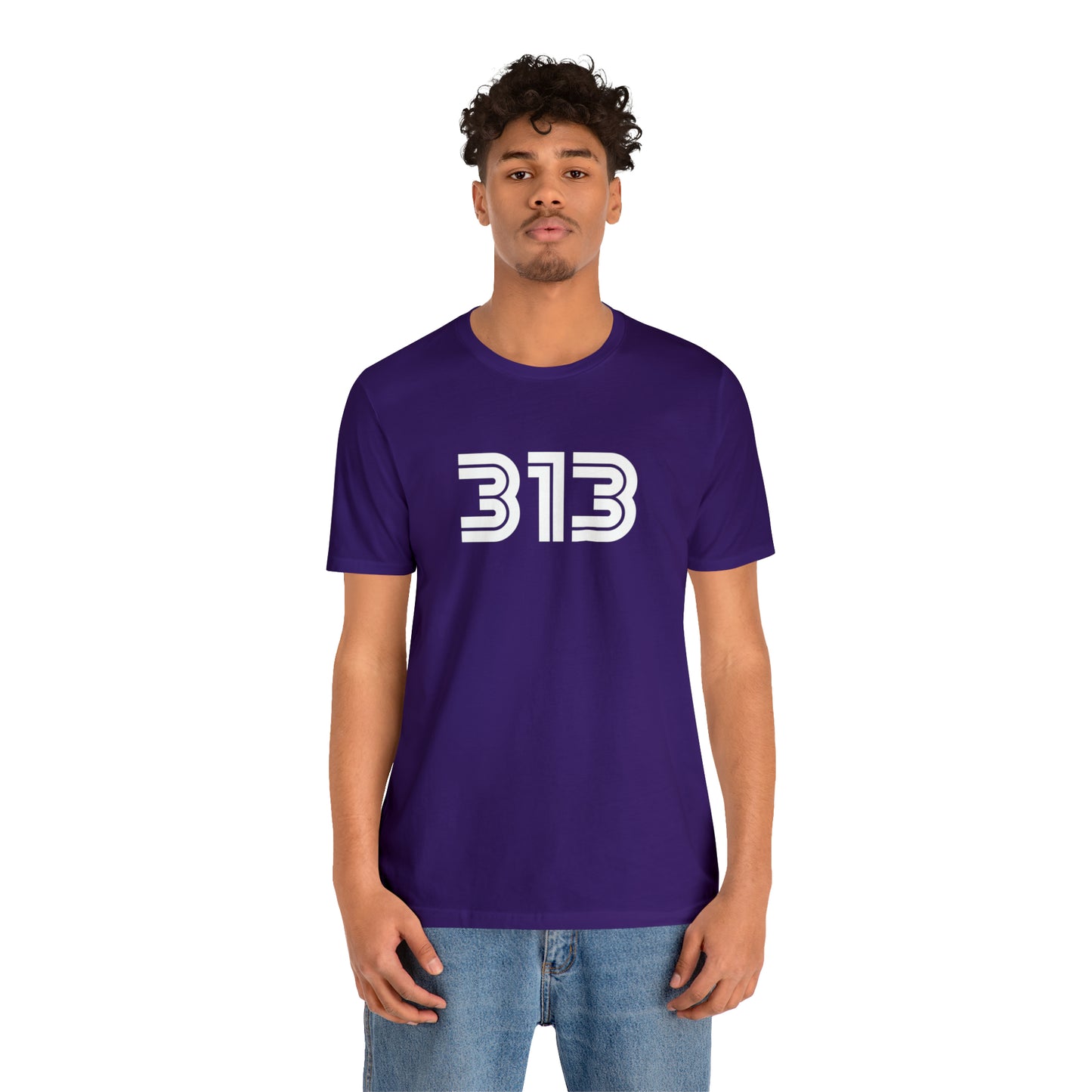 Detroit '313' T-Shirt (1970s Audiophile Font) | Unisex Standard Fit