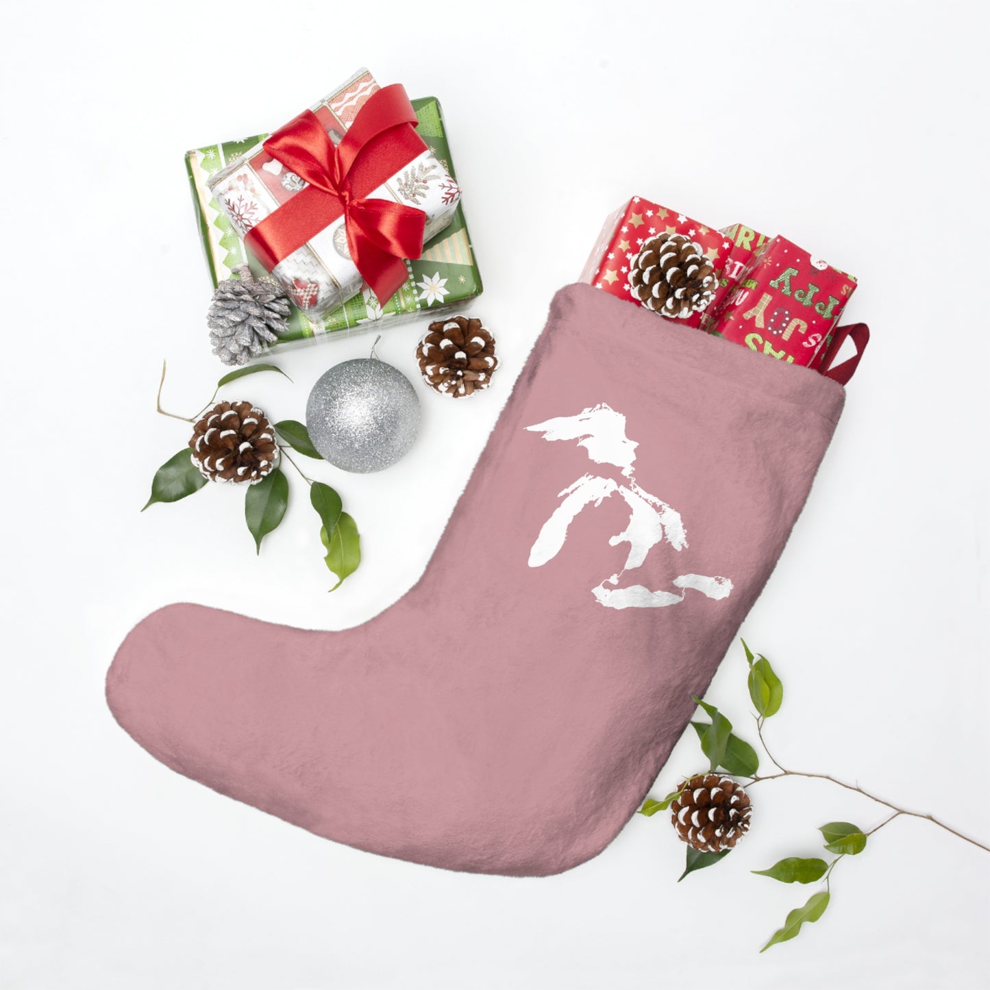 Great Lakes Christmas Stocking | Cherry Blossom Pink