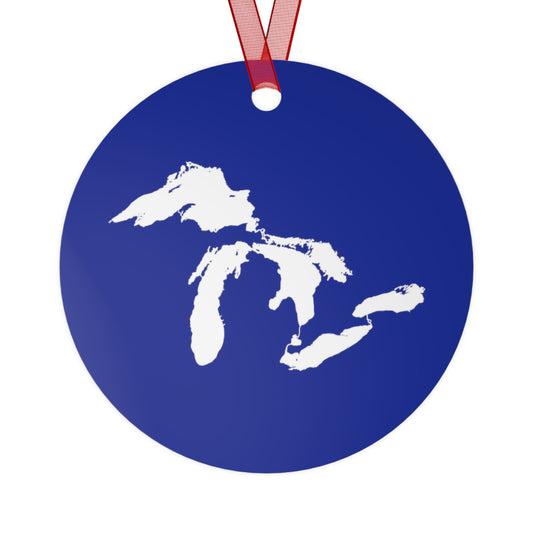 Great Lakes Christmas Ornament | Metal - Bourbon Blue