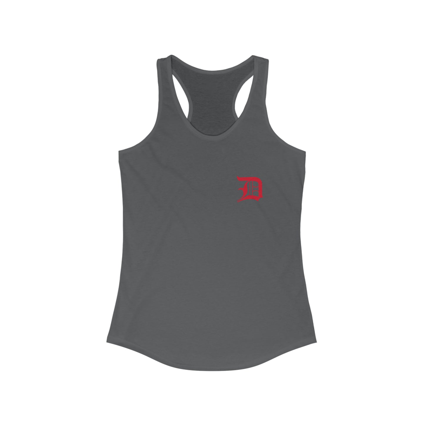 Detroit 'Old English D' Tank Top (Mini Aliform Red 'D') | Women's Racerback