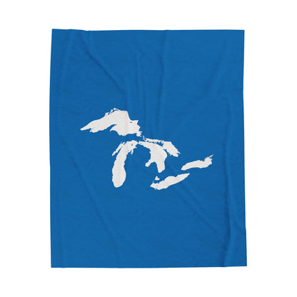 Great Lakes Plush Blanket | Azure