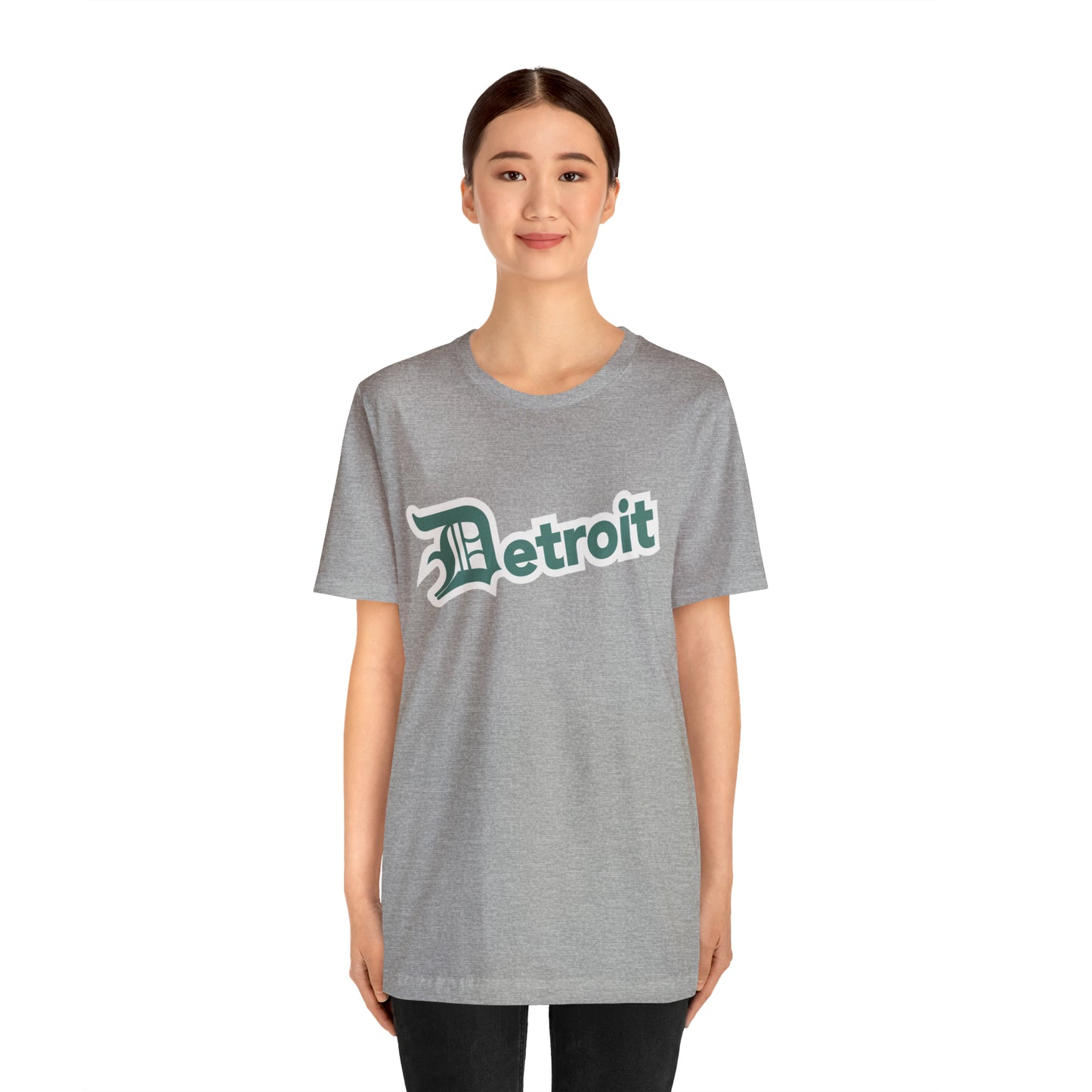 'Detroit' T-Shirt (Copper Green w/ Old English 'D') | Unisex Standard