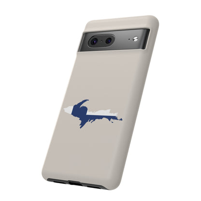 Michigan Upper Peninsula Tough Phone Case (w/ UP Finland Flag Outline) | Samsung & Pixel Android