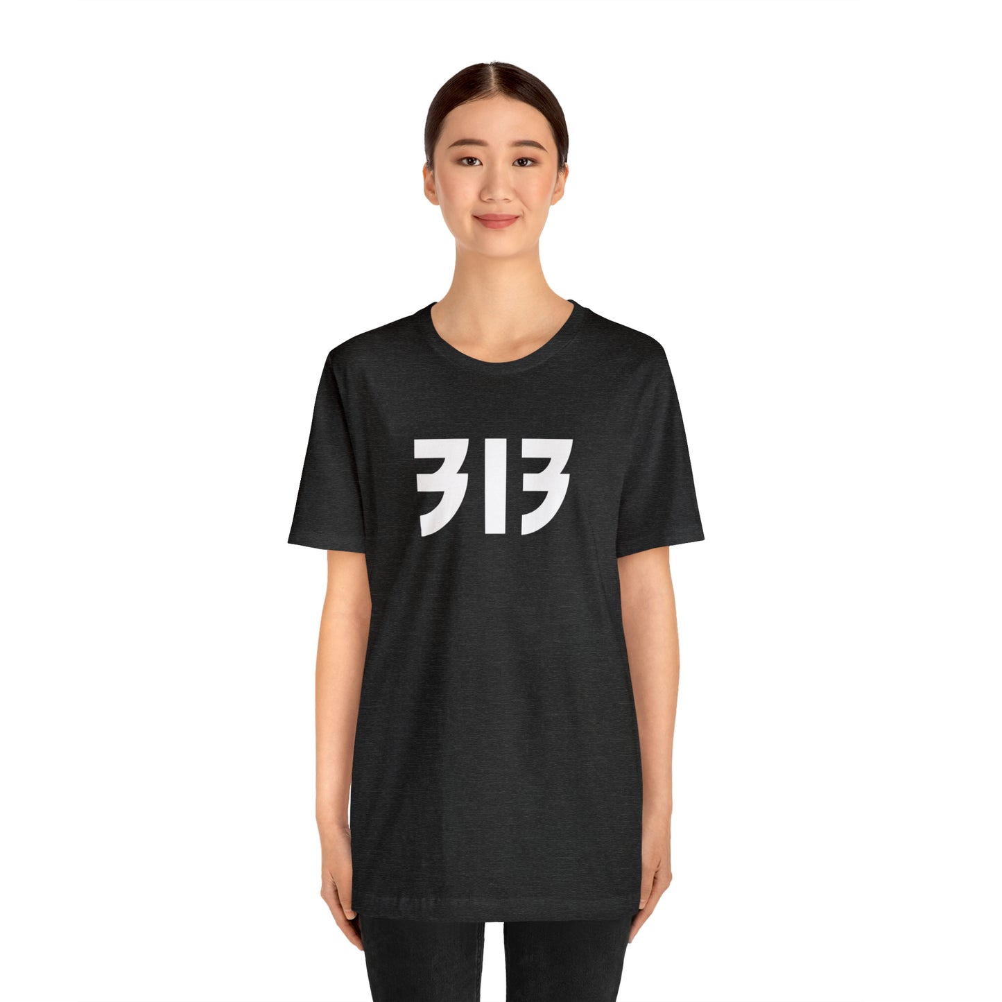 Detroit '313' T-Shirt (80s Glam Rock Font) | Unisex Standard Fit