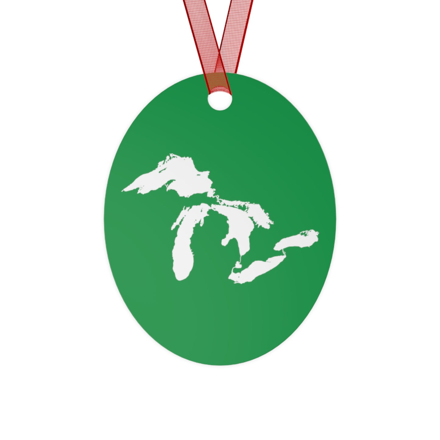 Great Lakes Christmas Ornament | Metal - Shamrock Green