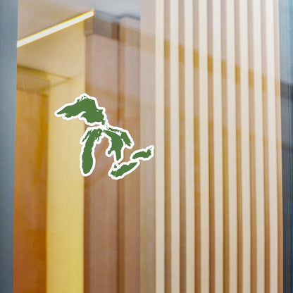 Great Lakes Kiss-Cut Windshield Decal | Pine Green