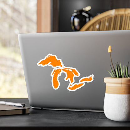 Great Lakes Kiss-Cut Windshield Decal | Orange