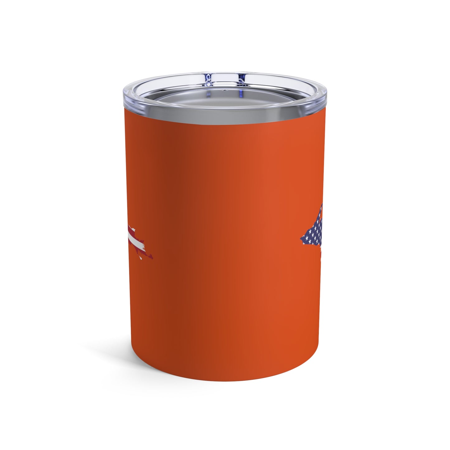 Michigan Upper Peninsula Tumbler (w/ UP USA Flag) | Maple Leaf Orange - 10oz