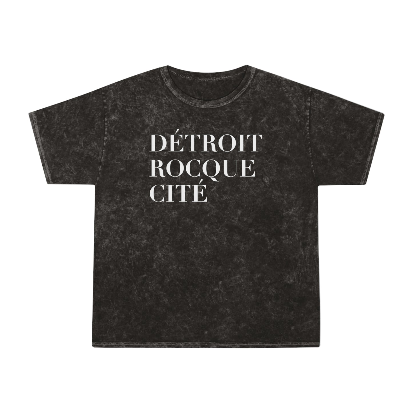 'Détroit Rocque Cité' T-Shirt | Unisex Mineral Wash