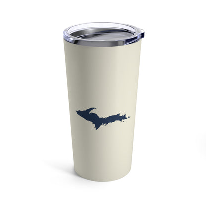 Michigan Upper Peninsula Tumbler (w/ UP Outline) | Ivory - 20oz