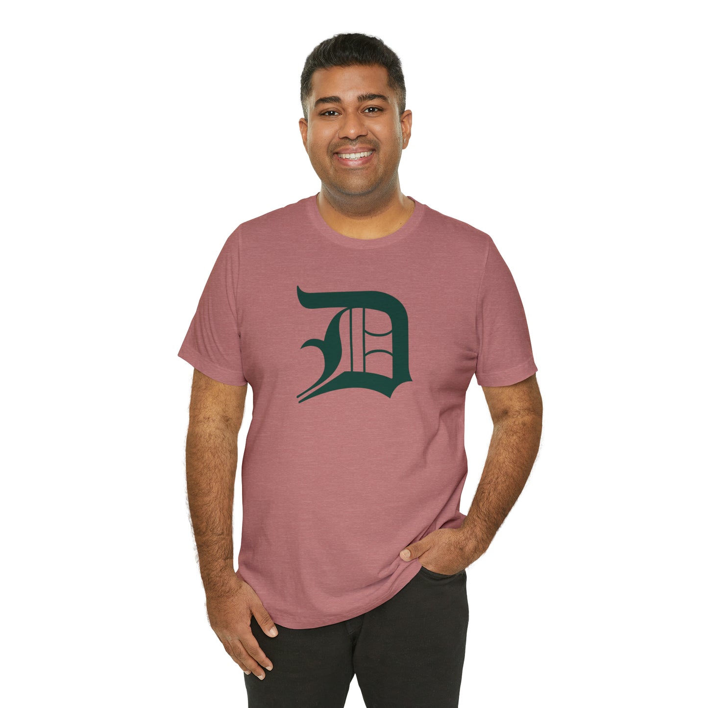 Detroit 'Old English D' T-Shirt (Laconic Green) | Unisex Standard