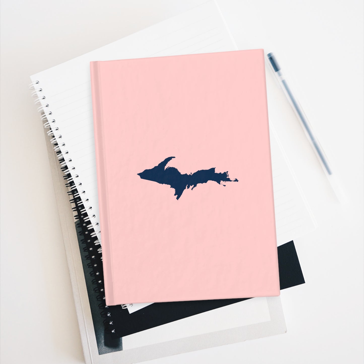 Michigan Upper Peninsula Blank Sketchbook (w/ UP Outline) | Cosmos Pink