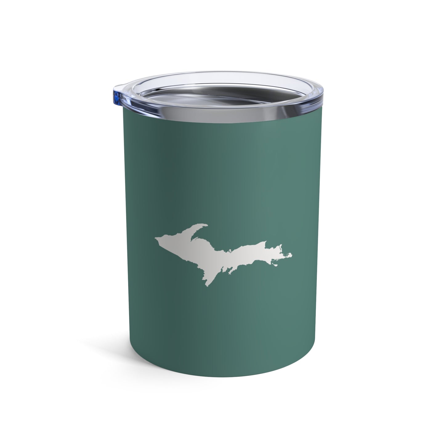 Michigan Upper Peninsula Tumbler (w/ UP Outline) | Copper Green - 10oz