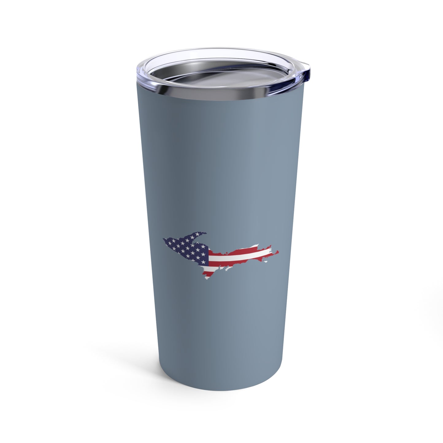 Michigan Upper Peninsula Tumbler (w/ UP USA Flag) | B-24 Grey - 20oz