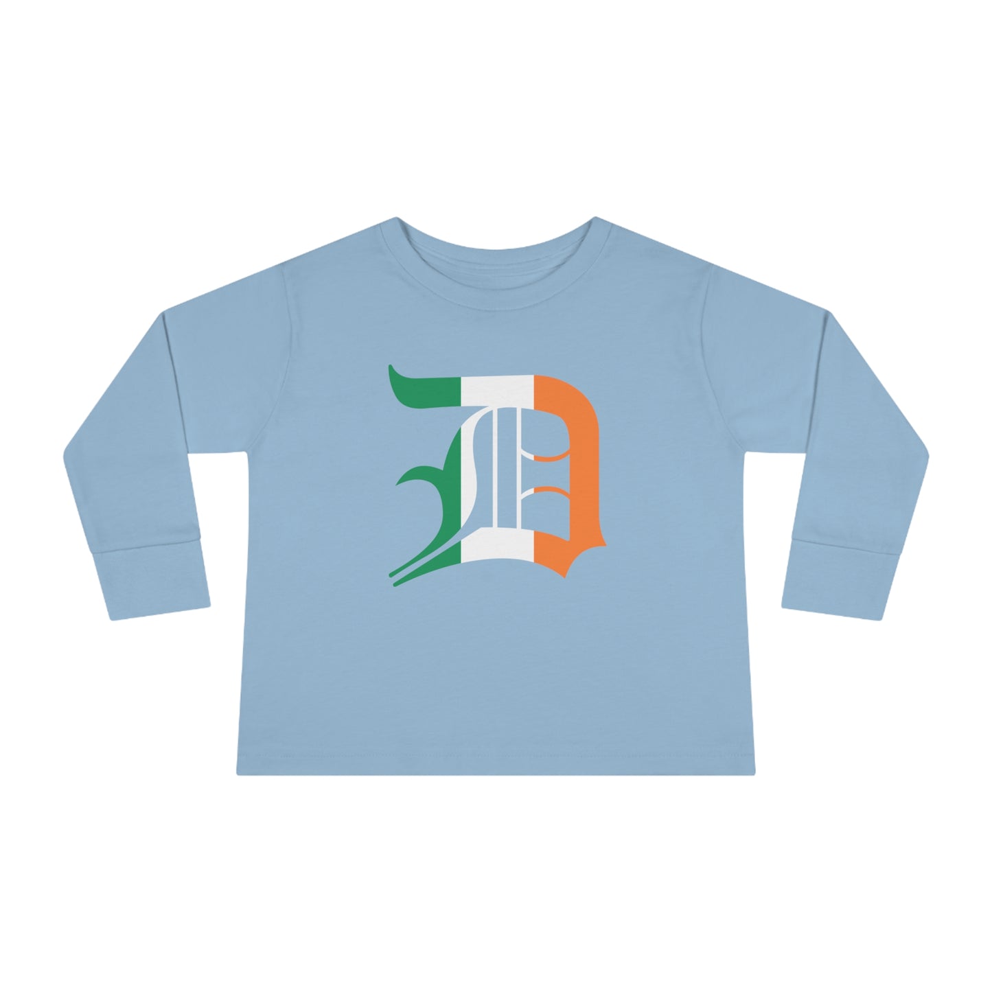 Detroit 'Old English D' T-Shirt (Irish Edition) | Toddler Long Sleeve