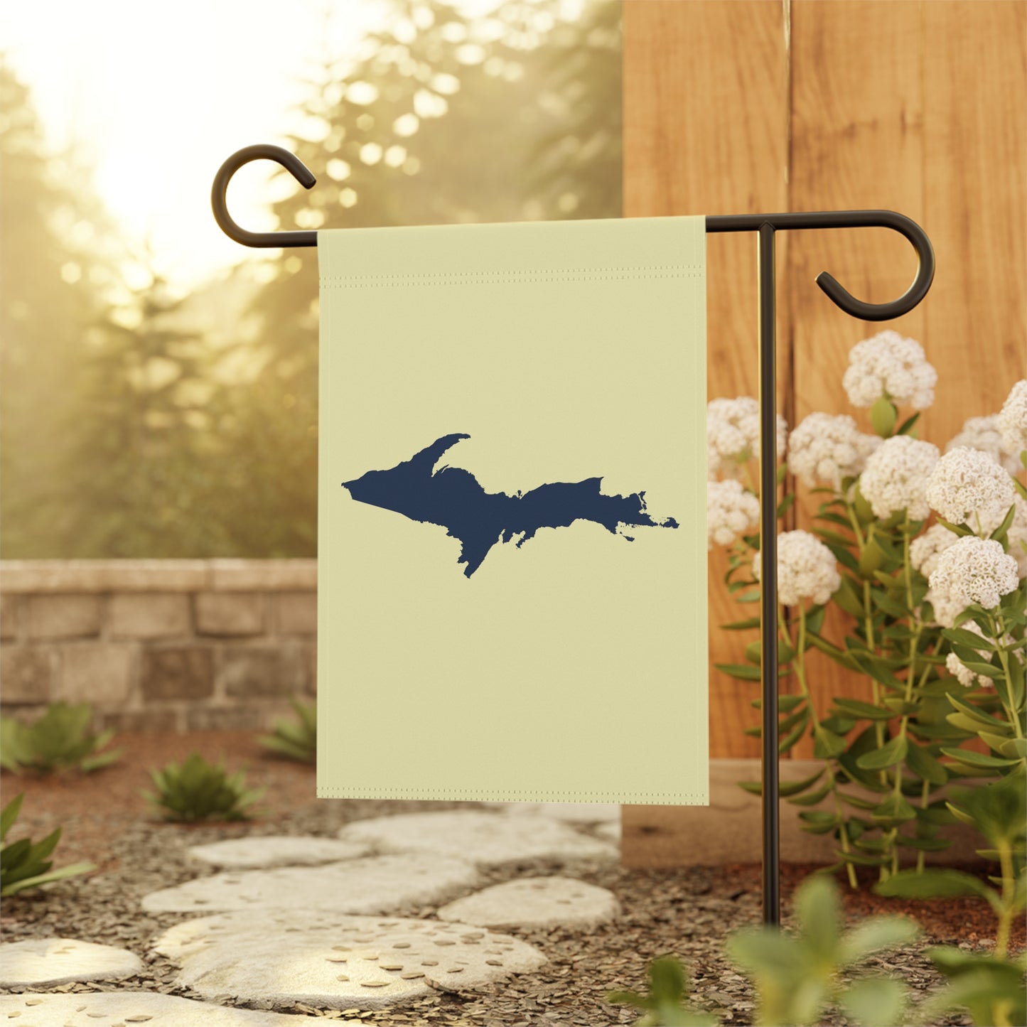 Michigan Upper Peninsula Home & Garden Flag (w/ UP Outline) | Canary Yellow