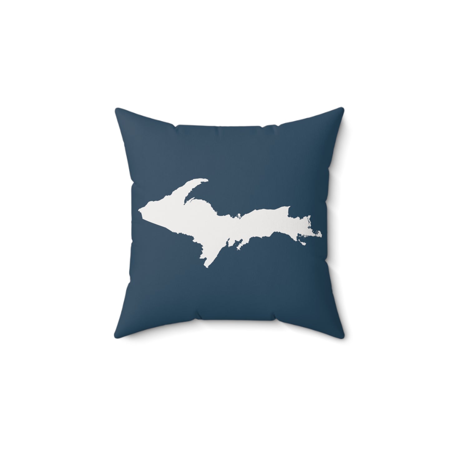 Michigan Upper Peninsula Accent Pillow (w/ UP Outline) | '37 Caddie Blue