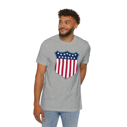 United States Flag Shield T-Shirt | Made in USA