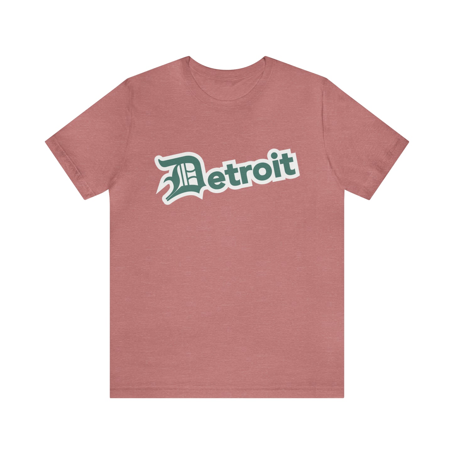 'Detroit' T-Shirt (Copper Green w/ Old English 'D') | Unisex Standard