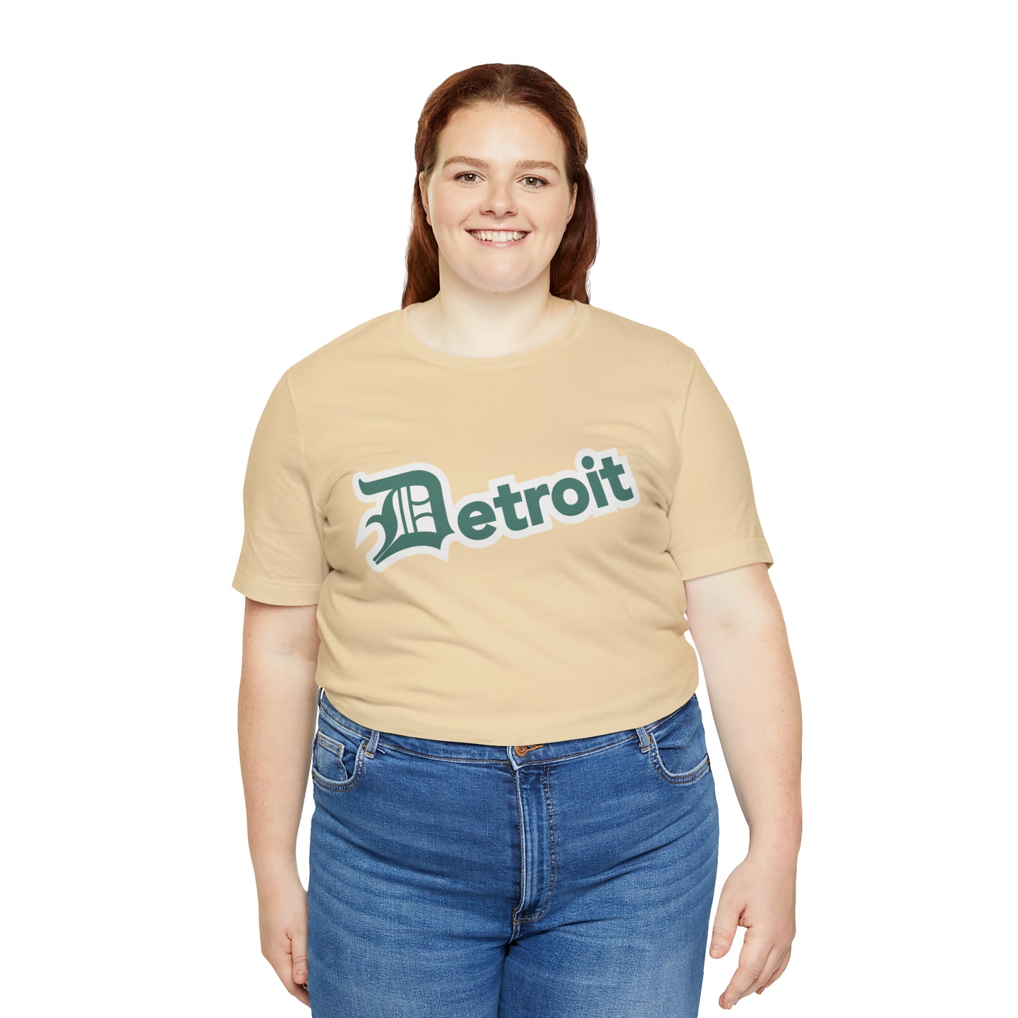 'Detroit' T-Shirt (Copper Green w/ Old English 'D') | Unisex Standard