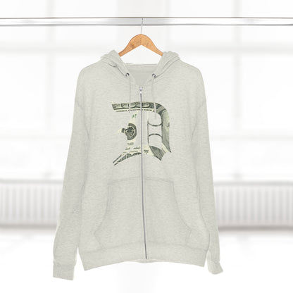 Detroit 'Old English D' Hoodie (Full-Body Benjamins Edition) | Unisex Full Zip