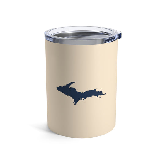 Michigan Upper Peninsula Tumbler (w/ UP Outline) | Champagne White - 10oz