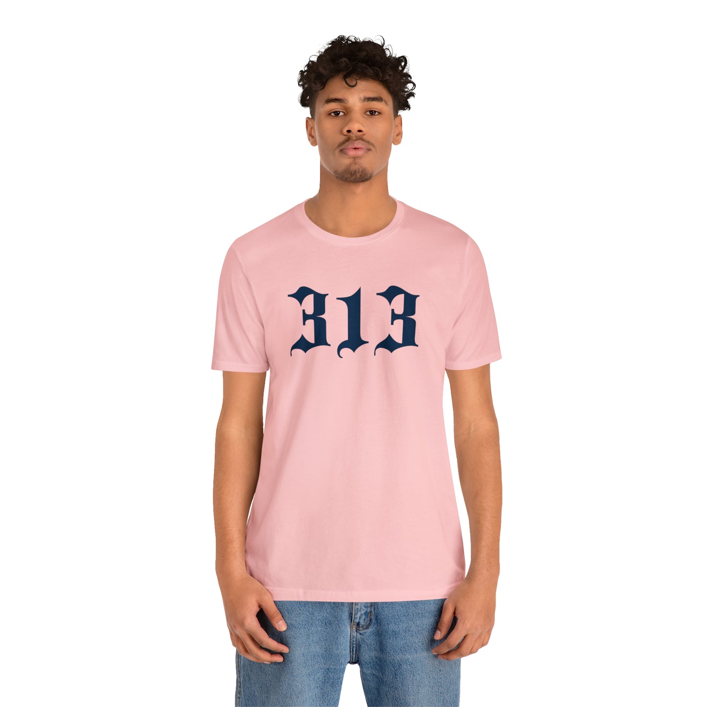 Detroit '313' T-Shirt (Old English Font) | Unisex Standard Fit