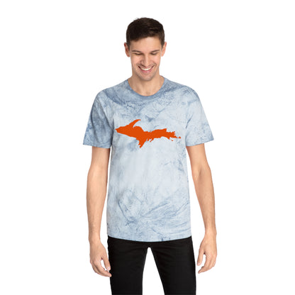 Michigan Upper Peninsula T-Shirt (w/ Orange UP Outline) | Unisex Color Blast