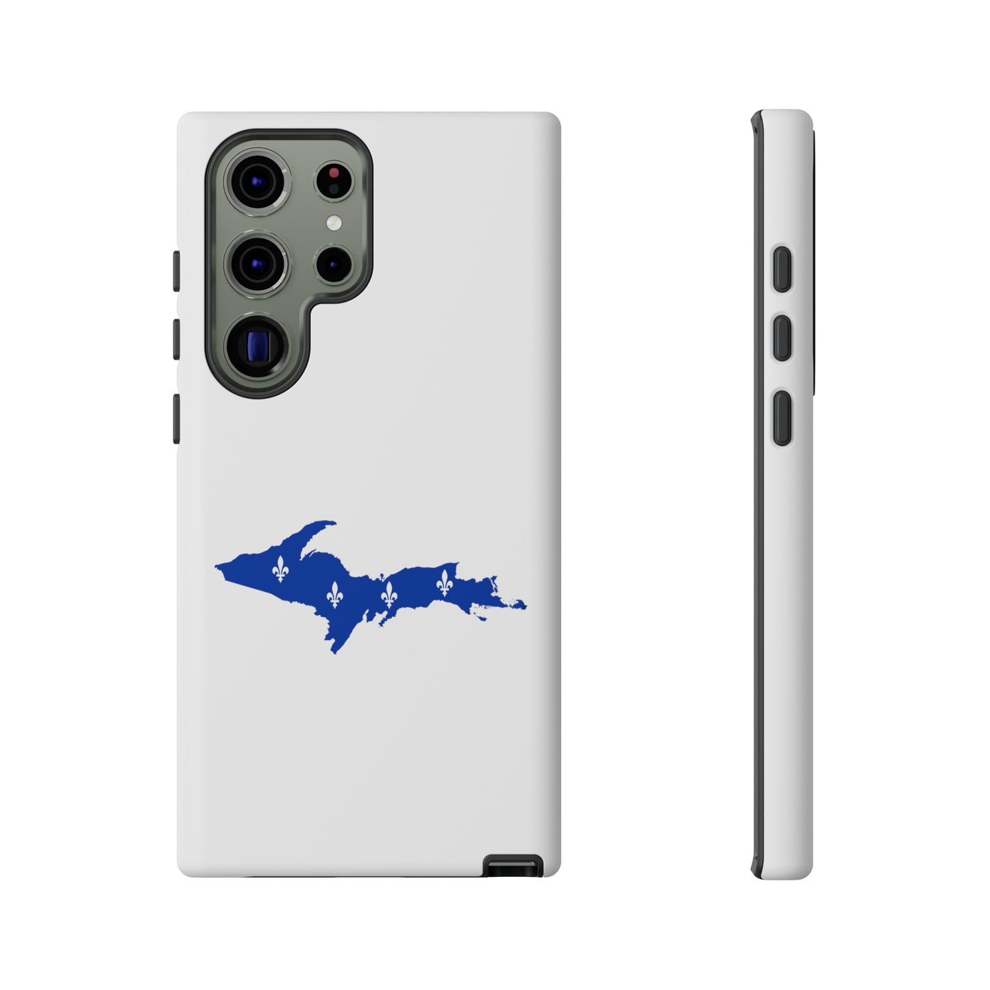 Michigan Upper Peninsula Tough Phone Case (w/ UP Quebec Flag Outline) | Samsung & Pixel Android