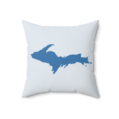 Michigan Upper Peninsula Accent Pillow (w/ UP Outline) | Gossy White