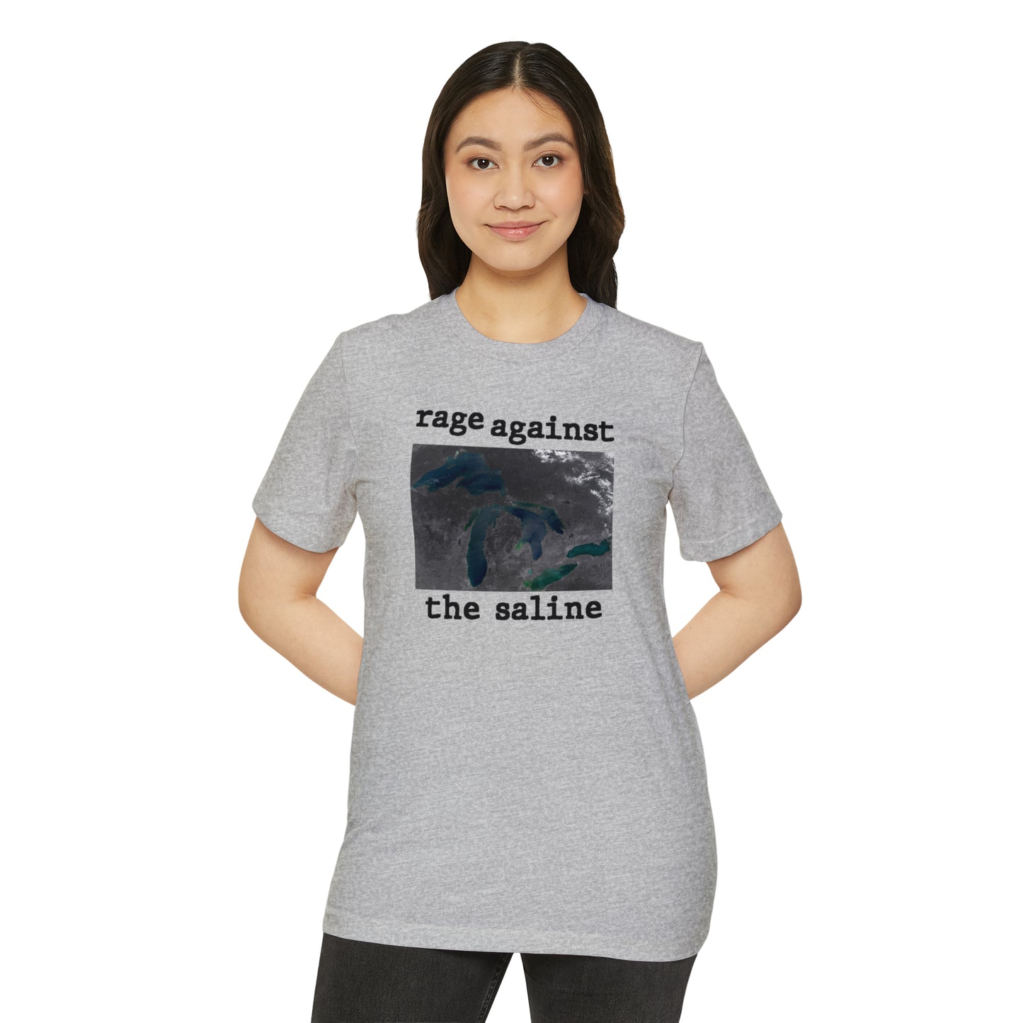 Great Lakes 'Rage Against The Saline' T-Shirt | Unisex Recycled Organic