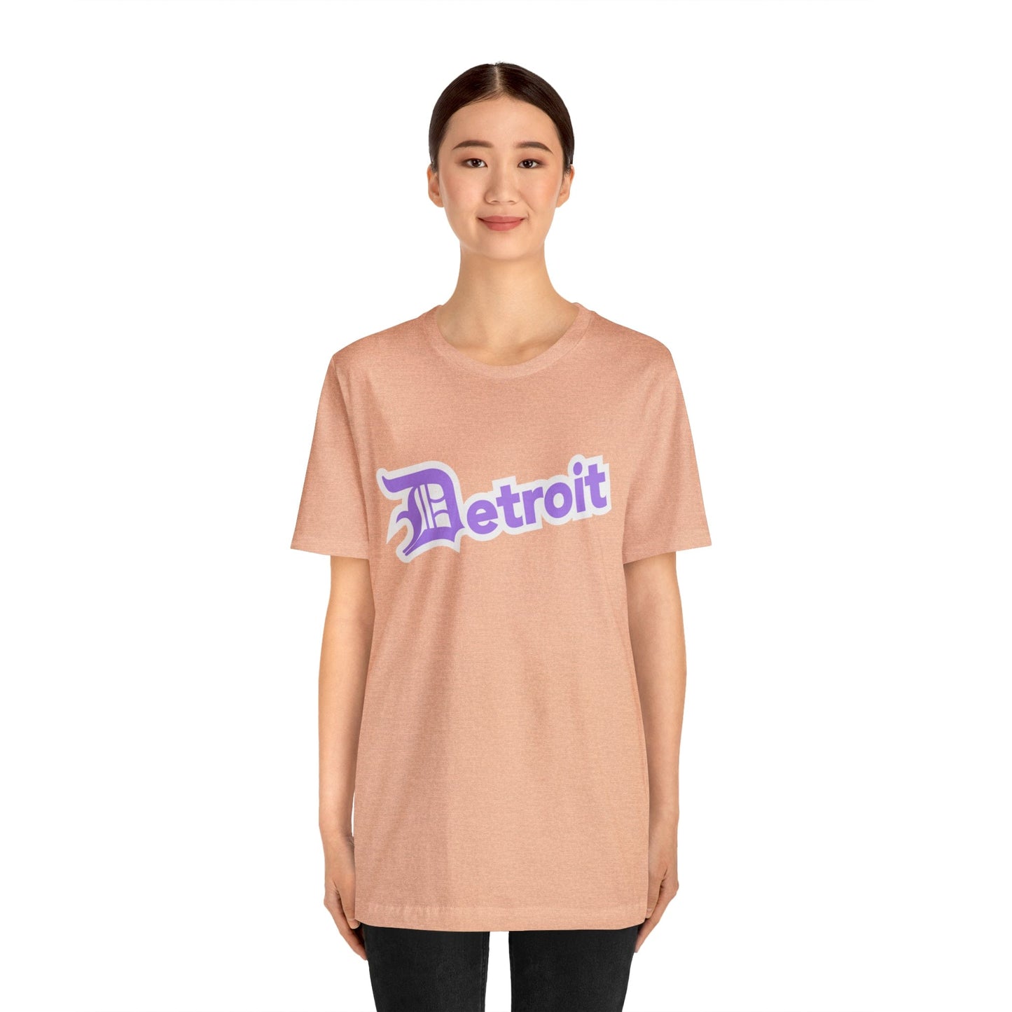 Detroit' T-Shirt (Lavender w/ Old English 'D') | Unisex Standard