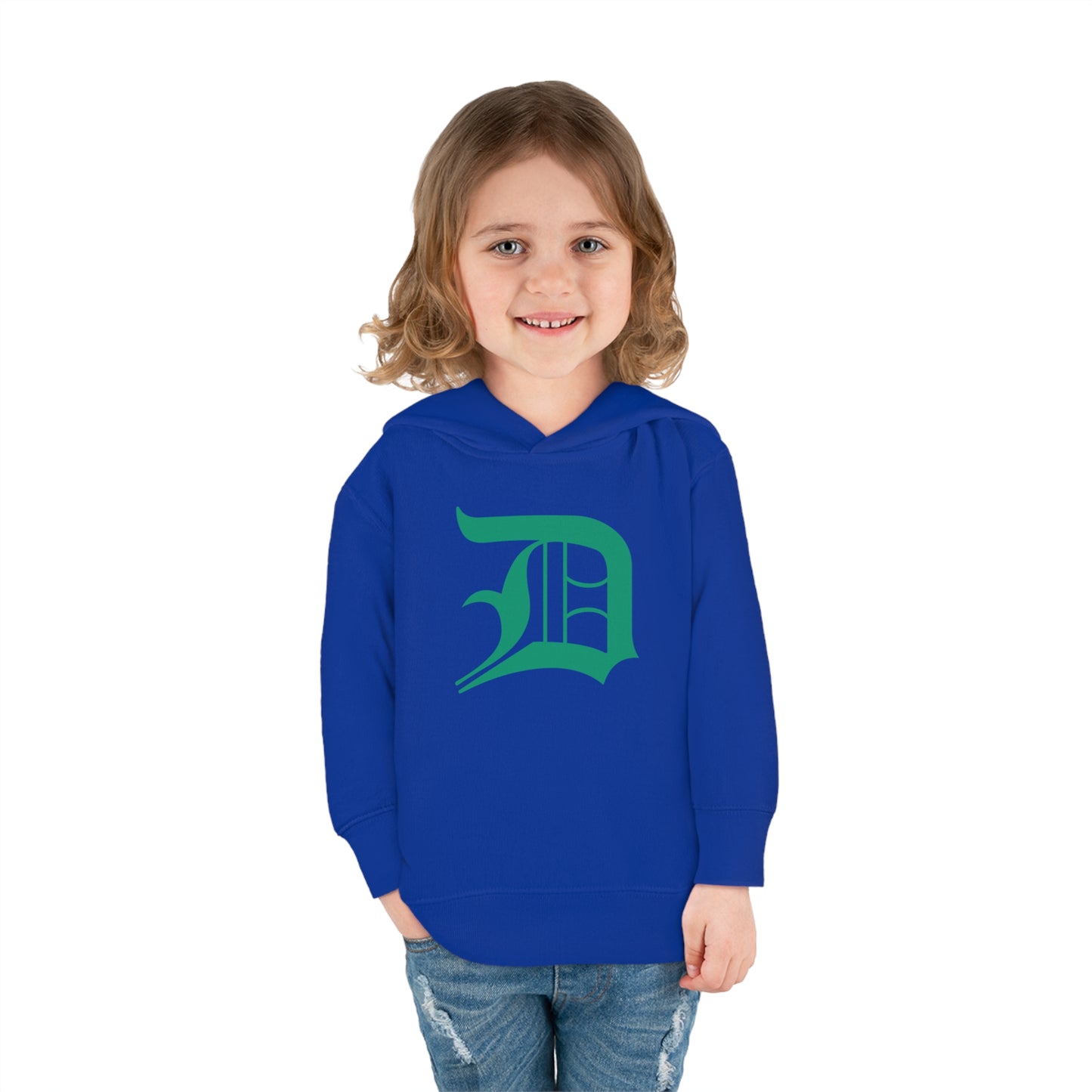 Detroit 'Old English D' Hoodie (Emerald Green) | Unisex Toddler