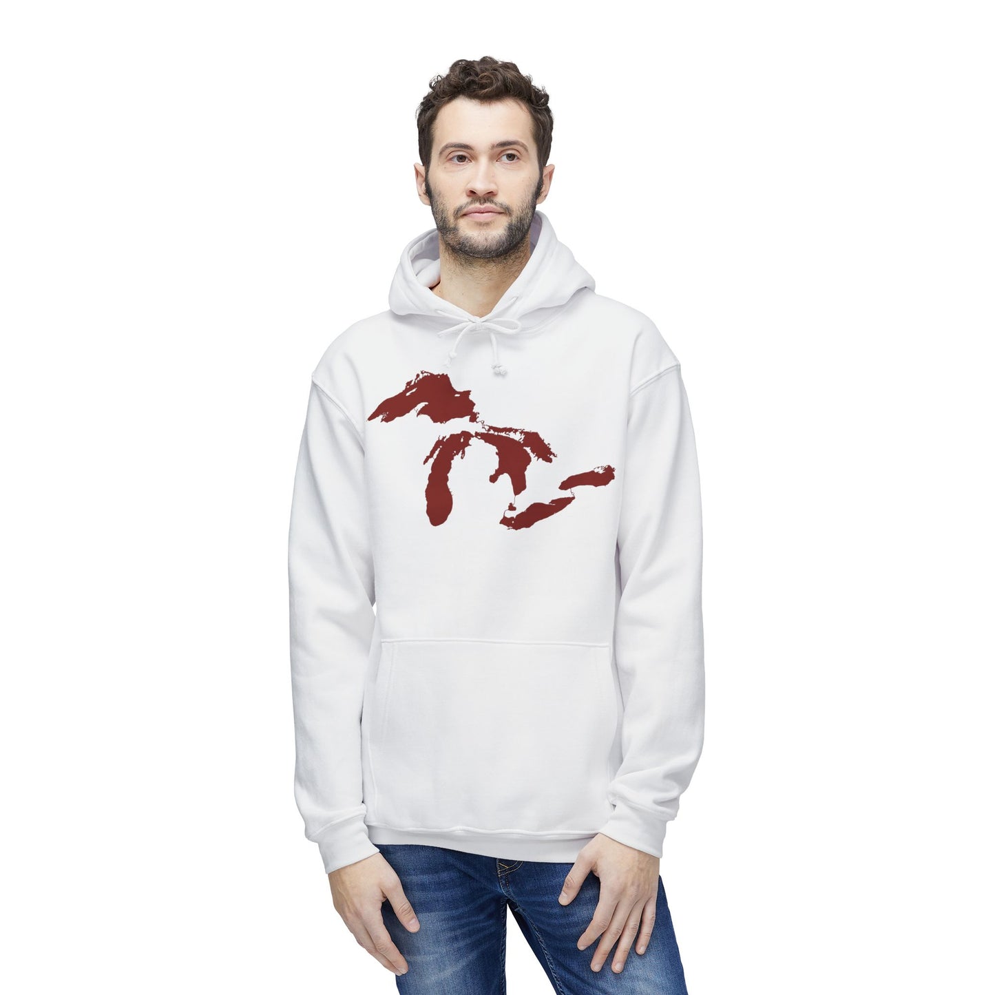 Great Lakes Ultrapremium Hoodie | Made in USA - Cherryland Red