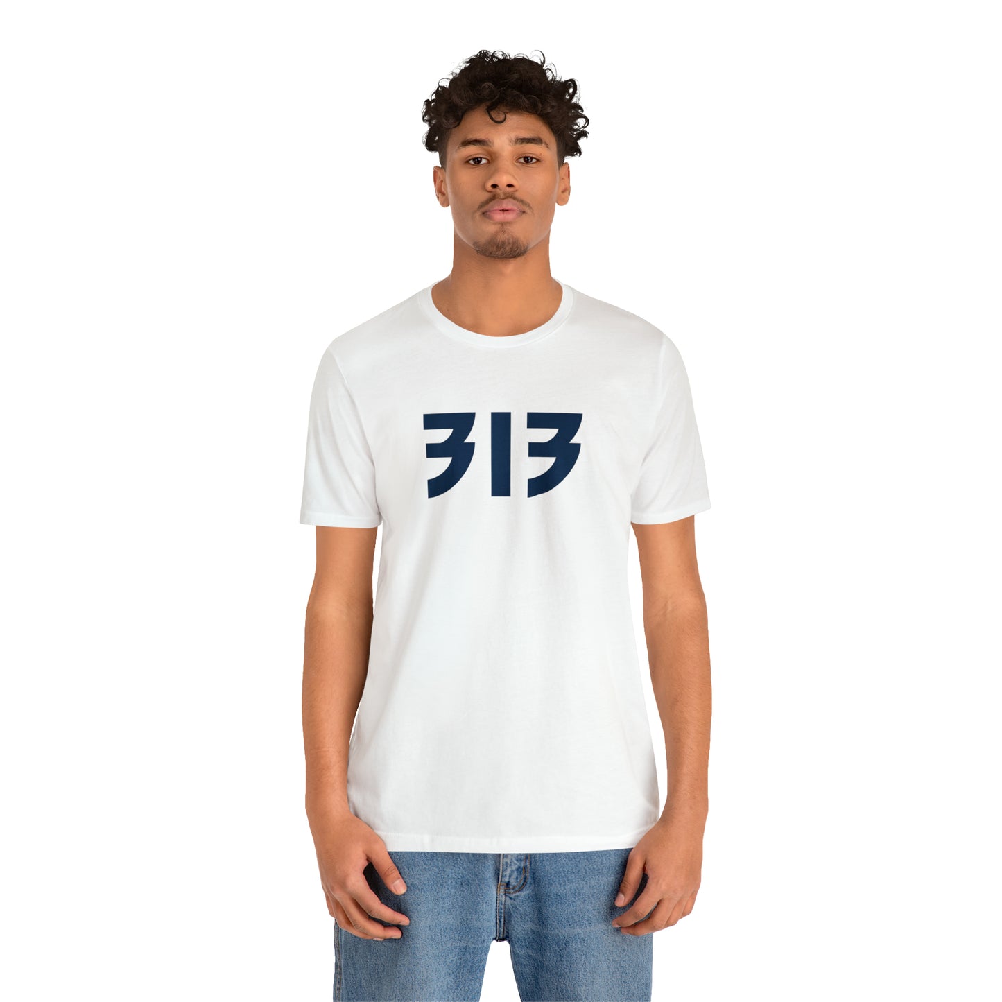 Detroit '313' T-Shirt (80s Glam Rock Font) | Unisex Standard Fit