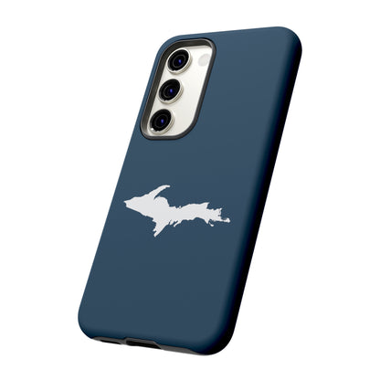 Michigan Upper Peninsula Tough Phone Case ('37 Caddie Cavalier Blue w/ UP Outline) | Samsung & Pixel Android