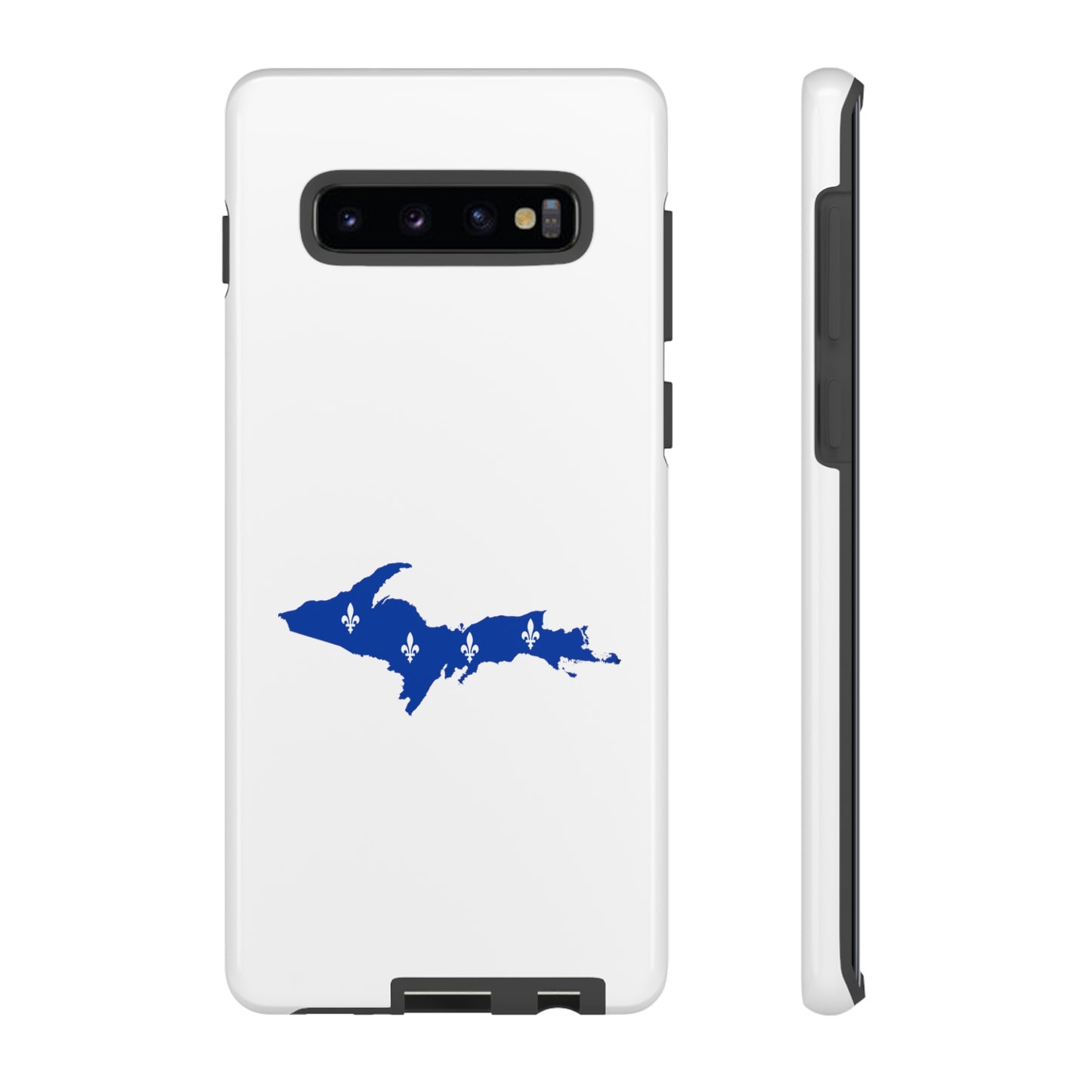 Michigan Upper Peninsula Tough Phone Case (w/ UP Quebec Flag Outline) | Samsung & Pixel Android