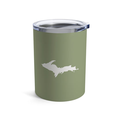 Michigan Upper Peninsula Tumbler (w/ UP Outline) | Beachgrass Green - 10oz