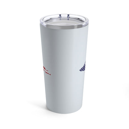 Michigan Upper Peninsula Tumbler (w/ UP USA Flag) | Gossy White - 20oz