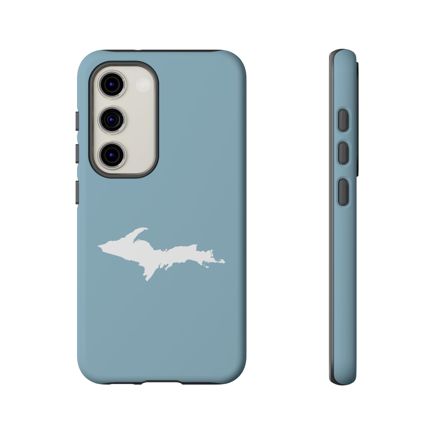 Michigan Upper Peninsula Tough Phone Case (Opal Color w/ UP Outline) | Samsung & Pixel Android