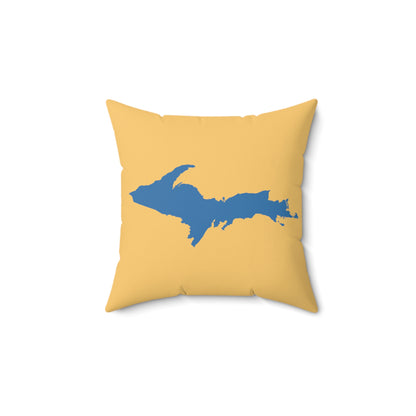 Michigan Upper Peninsula Accent Pillow (w/ UP Outline) | Citrine