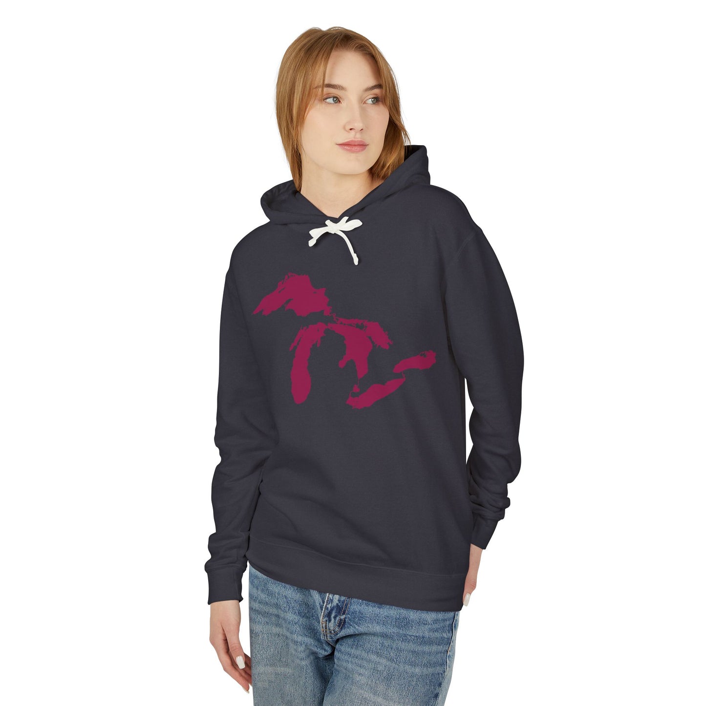 Great Lakes Lightweight Hoodie | Ruby Red