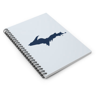 Michigan Upper Peninsula Spiral Notebook (w/ UP Outline) | Gossy White