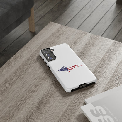 Michigan Upper Peninsula Tough Phone Case (w/ UP USA Flag Outline) | Samsung & Pixel Android