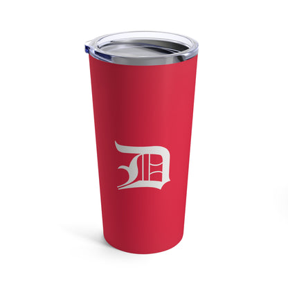 Detroit 'Old English D' Tumbler | Lighthouse Red - 20oz