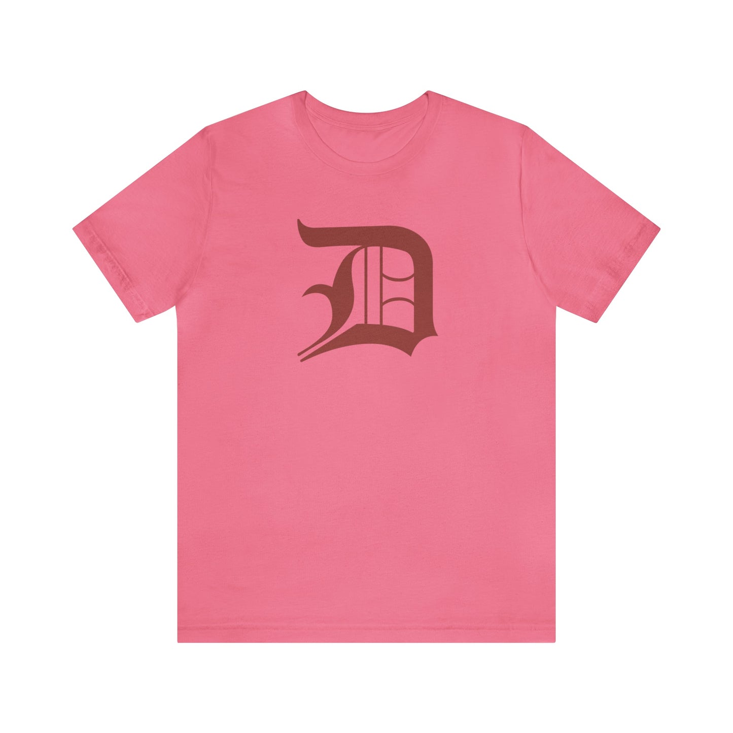 Detroit 'Old English D' T-Shirt (Ore Dock Red) | Unisex Standard