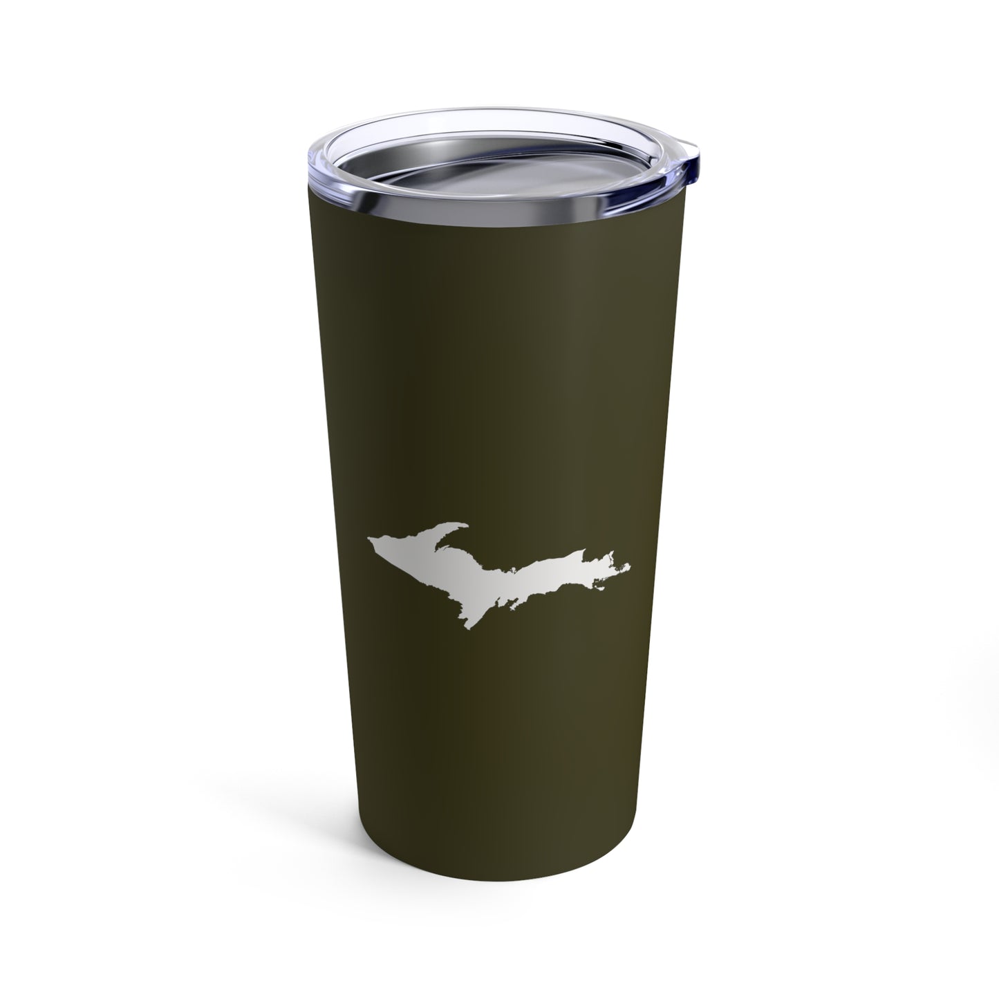 Michigan Upper Peninsula Tumbler (w/ UP Outline) | Military Green - 20oz