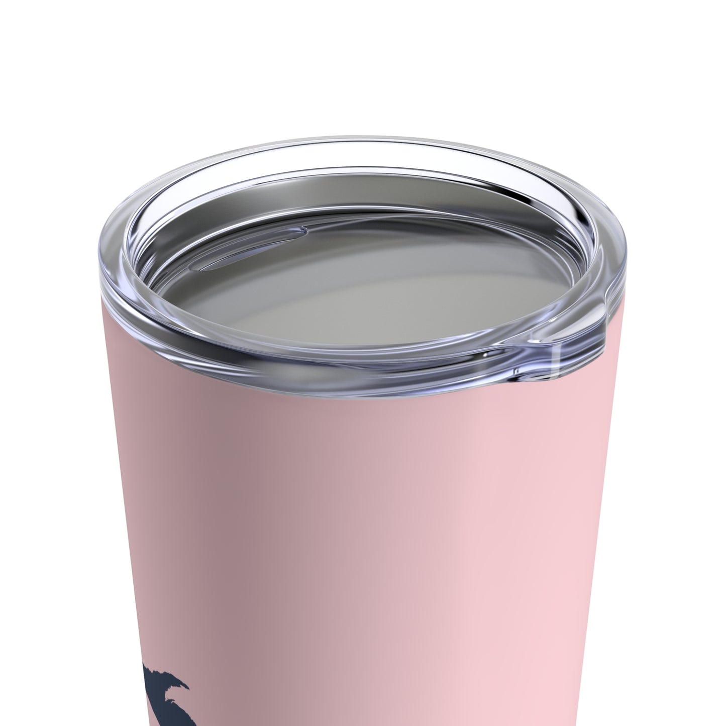 Michigan Upper Peninsula Tumbler (w/ UP Outline) | Pale Pink - 20oz