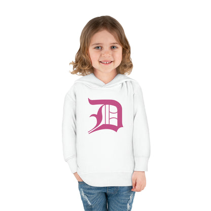 Detroit 'Old English D' Hoodie (Apple Blossom Pink) | Unisex Toddler